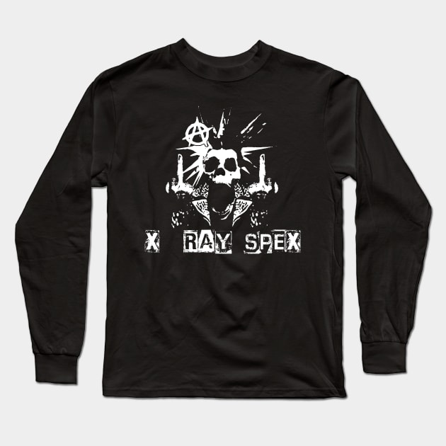 spex skeleton punk Long Sleeve T-Shirt by calistoneug